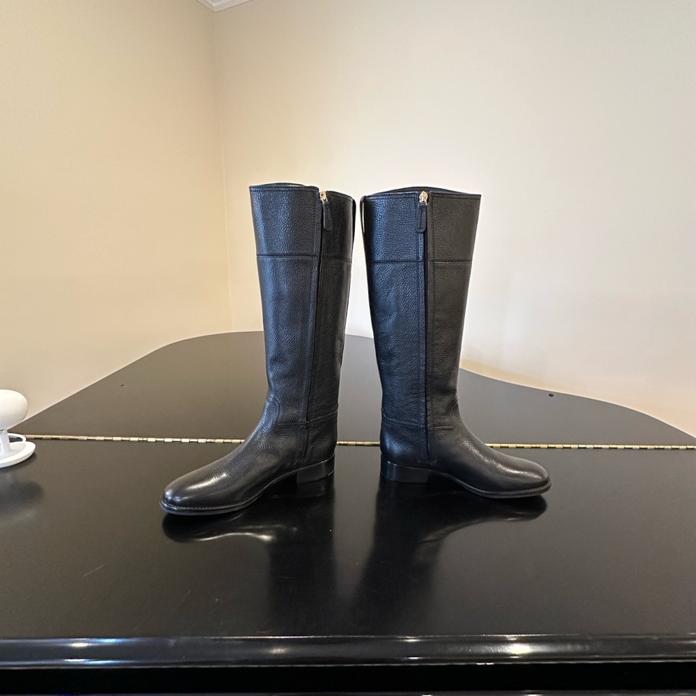 NWOT RARE luxury classic minimalist authentic Tory Burch Junction Riding Boots - Picture 11 of 17